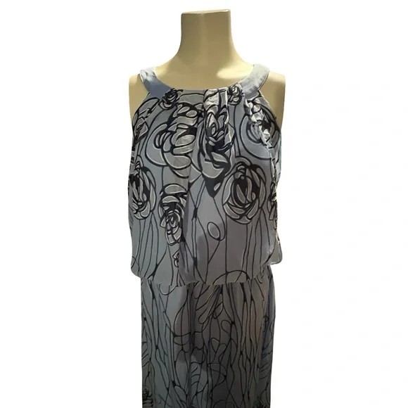 size 16 Robbie Bee Black and White Floral Maxi Dress - Picture 11 of 11